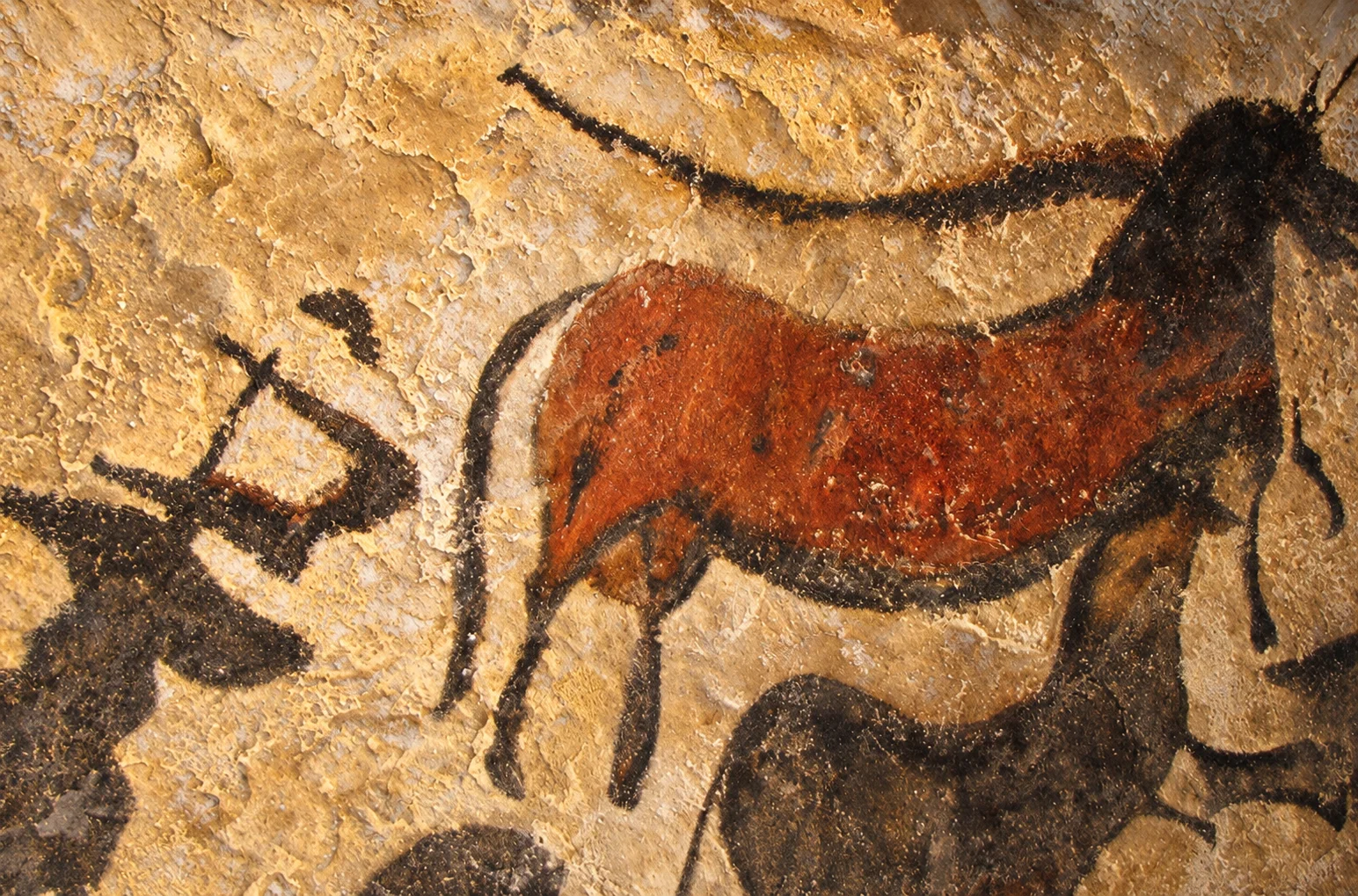 Lascaux, re-rendered from an openly licensed photo (Summer · Brochure blue · Golden hour)